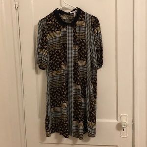 BCBGeneration patterned pilgrim dress